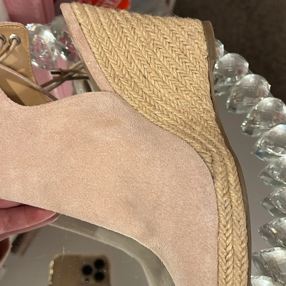 Laurie Felt Leather Upper Peep Toe Shoes 8.5 - Picture 10 of 12